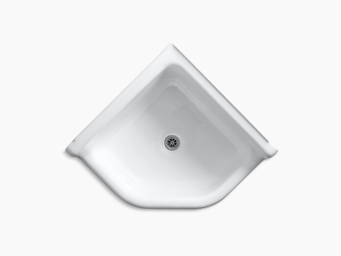 Whitby Floor Mounted Corner Service Sink K 6710 Kohler